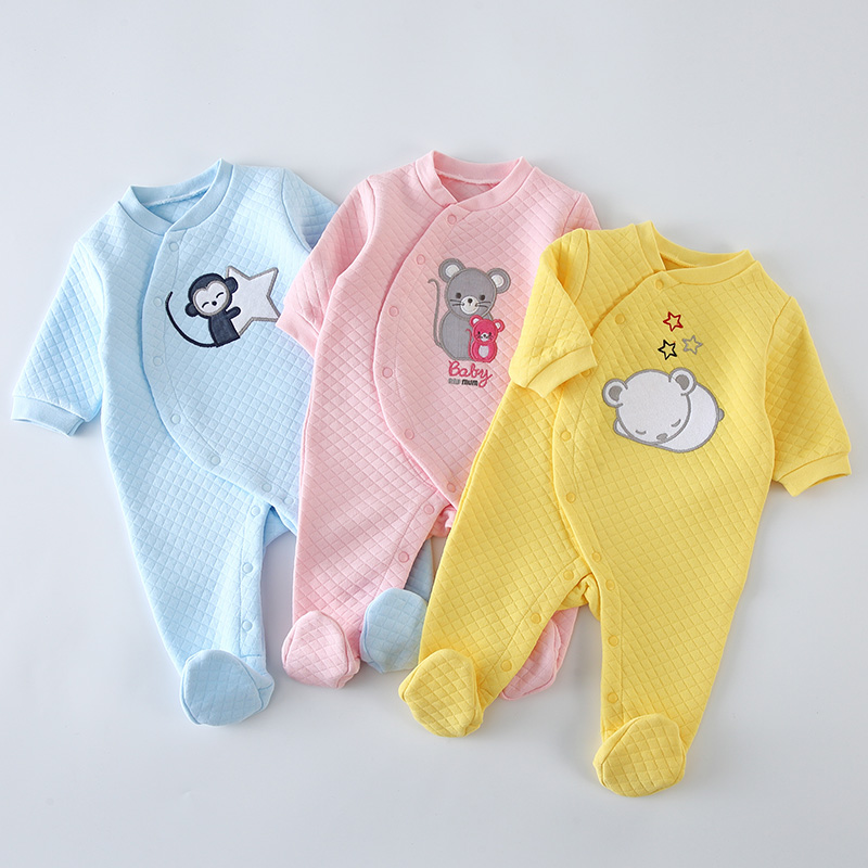 Baby Clothing Gender Neutral - Baju Romper Bayi Katun Lengan Panjang