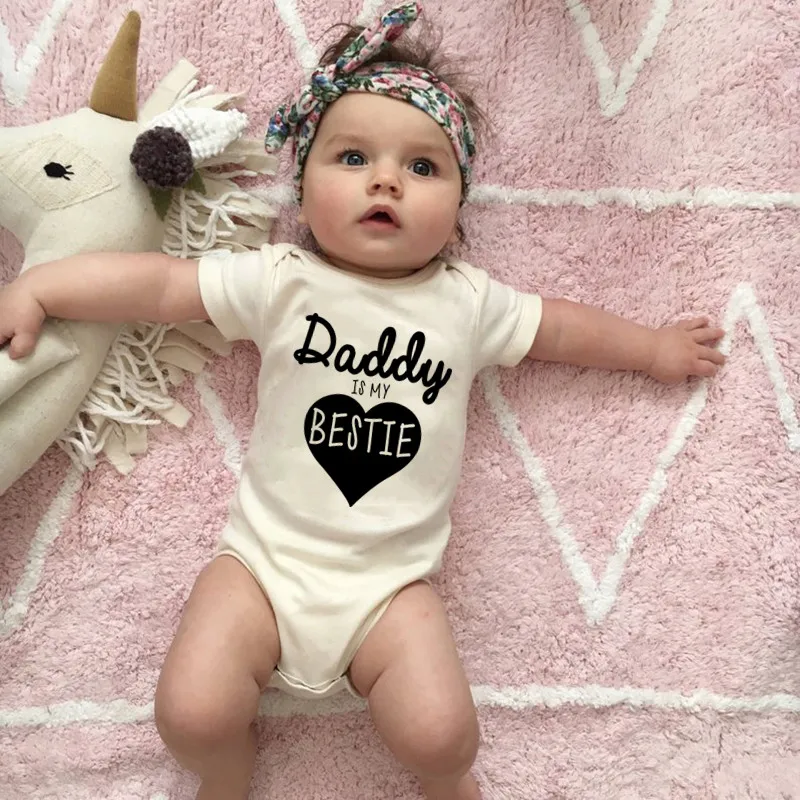 Baby Clothing Gender Neutral - Daddy Is My Bestie Pakaian Bayi