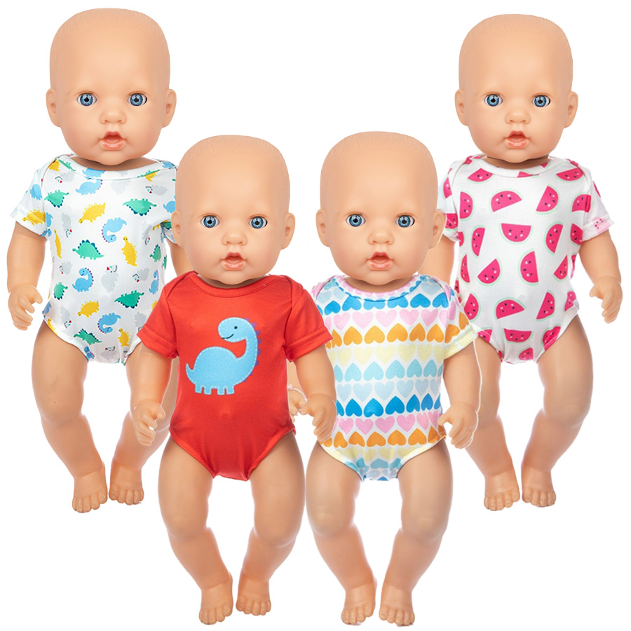 Baby Clothing Kit - Pakaian Renang Dinosaurus Kartun untuk Boneka