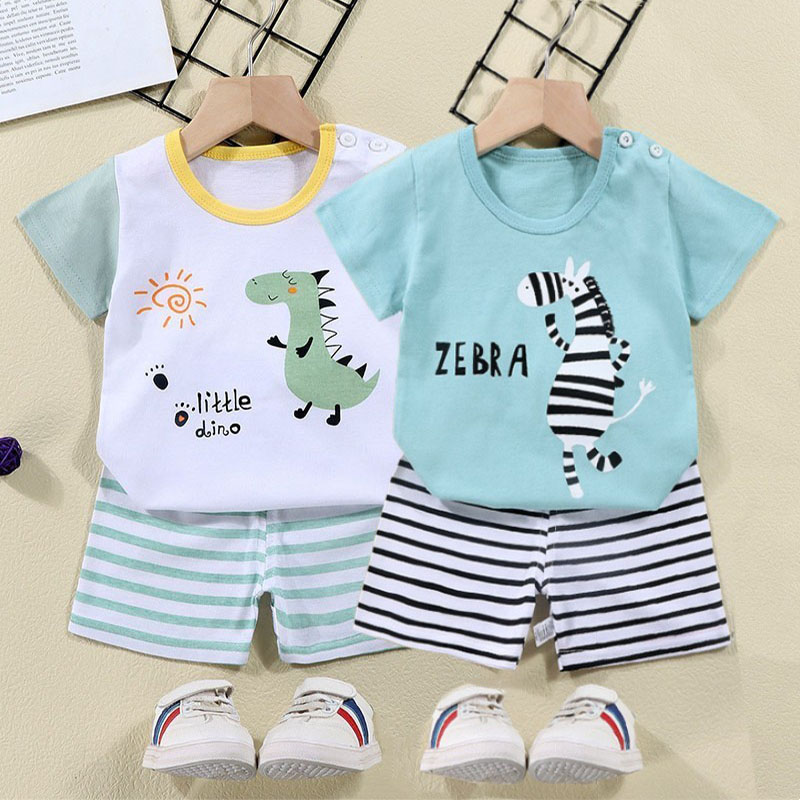Baby Clothing Kit - Kaus Katun + Celana Pendek Set