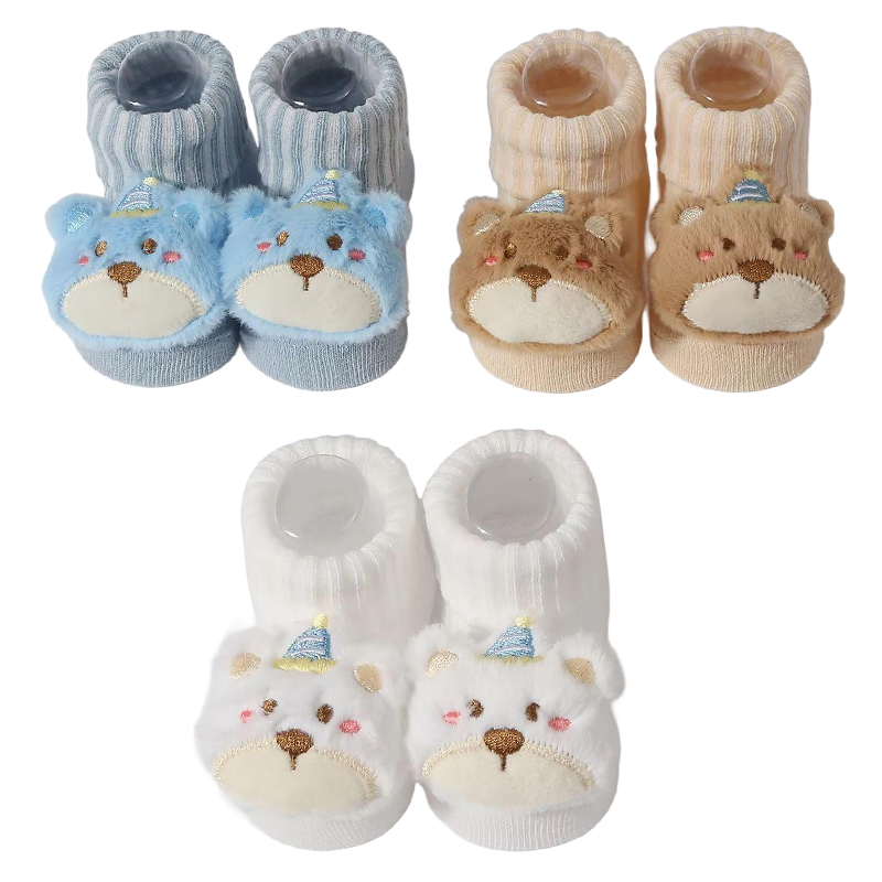 Baby Clothing Gender Neutral - 3 Pasang/Set Kaus Kaki Bayi Perempuan