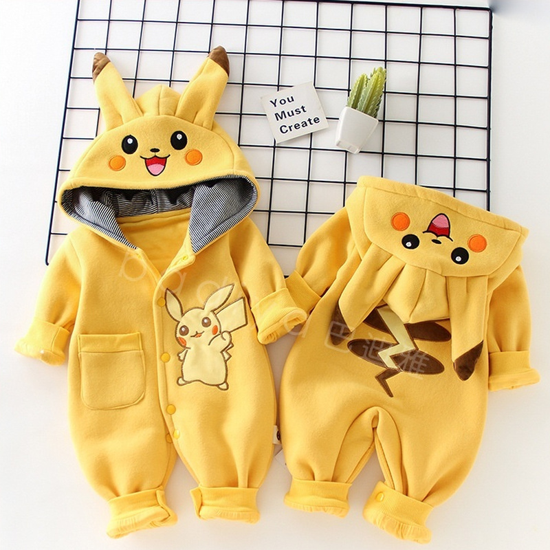 Baby Clothing Onesies - Piyama Bayi Monster Saku Kartun Pakaian