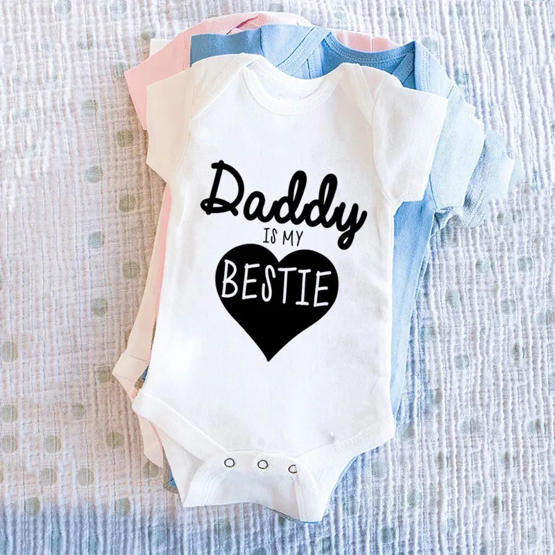 Daddy Is My Bestie Pakaian Bay - Baby Clothing Gender Neutral ulasan dan harga