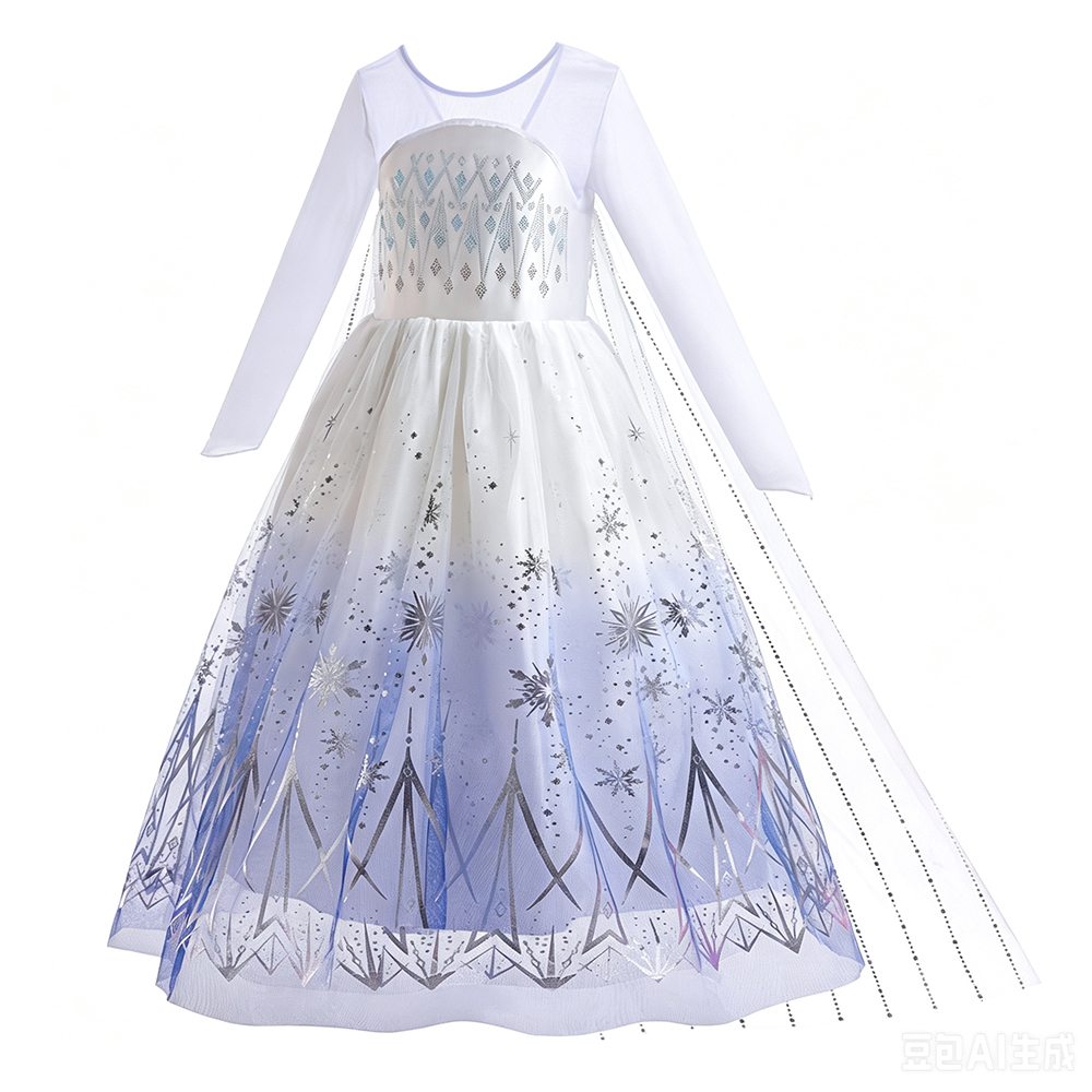 Gaun Elsa Putih Kostum Putri C - Baby Clothing Europe ulasan dan harga