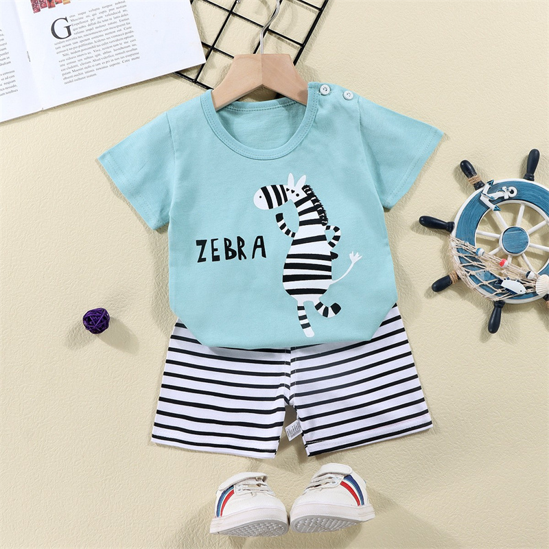 Kaus Katun + Celana Pendek Set - Baby Clothing Kit ulasan dan harga