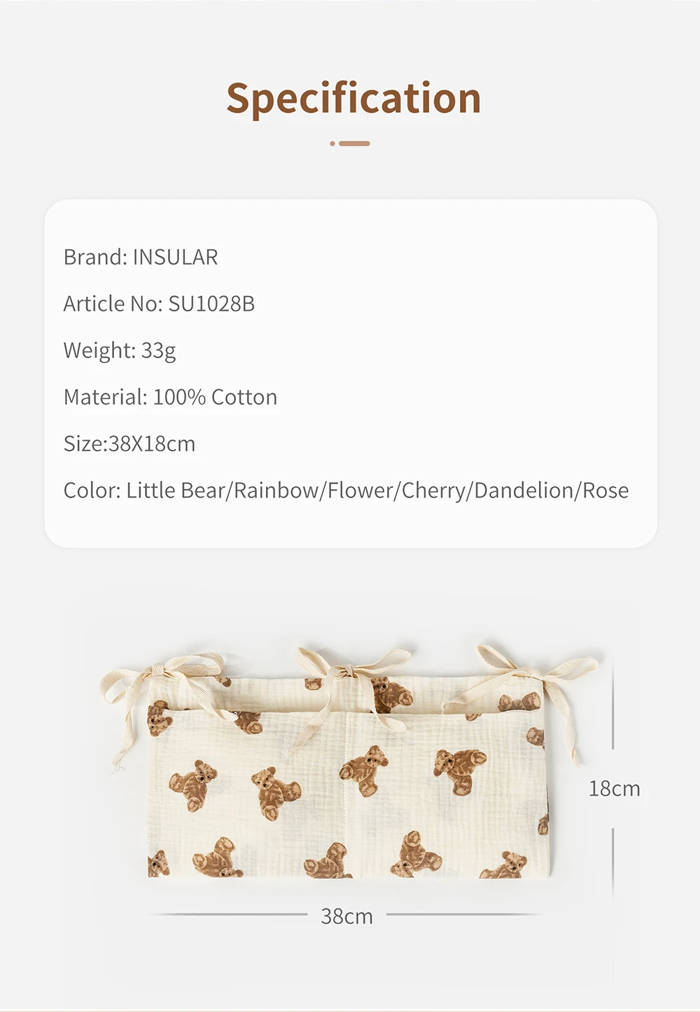 Pengatur tempat tidur bayi tas - Baby Clothing For Bed ulasan dan harga
